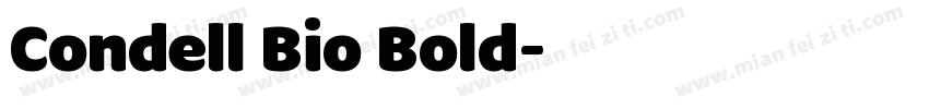 Condell Bio Bold字体转换